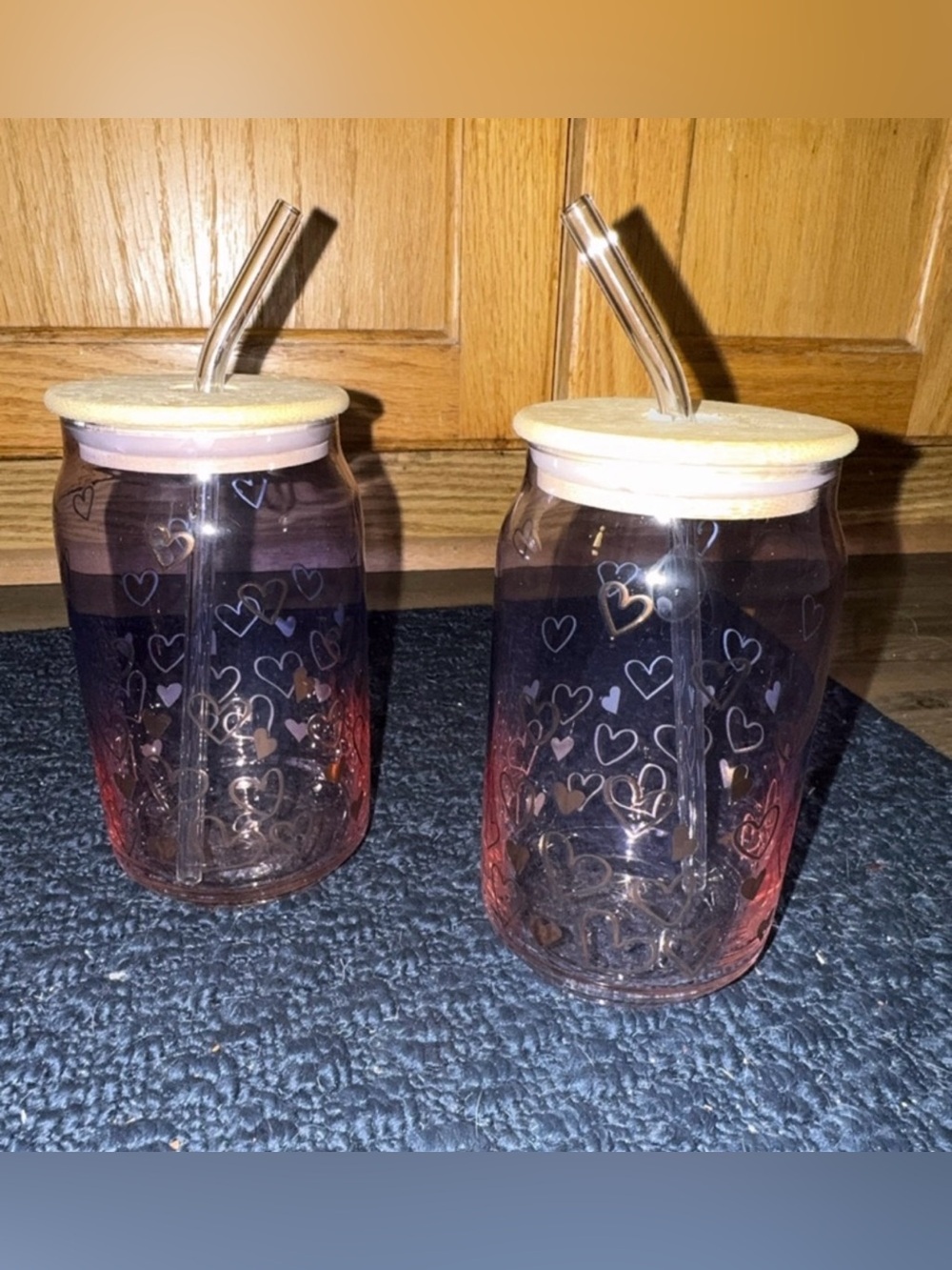 cupcakes and cashmere Heart Glass Tumblers